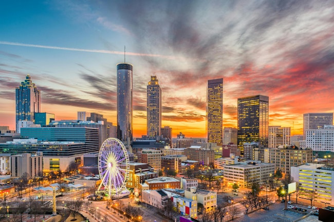 Atlanta, Georgia, USA downtown skyline.