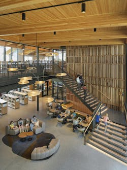 Cedar Park Public Library, Cedar Park, Texas. Photo: Robert Gomez, courtesy Lake Flato